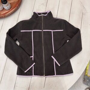 KULE Kids Black Jacket with Pink Trim